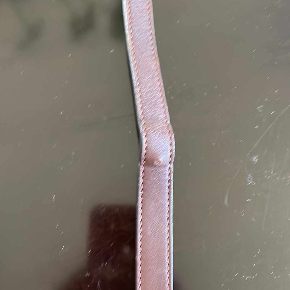 Leather Co by Liz Claiborne brown pebbled leather crossbody bag - Picture 5 of 5